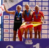 28.06.2019: EM im Biathle auf Madeira, Goldmedaille für Dieter Lochner (Foto: privat)