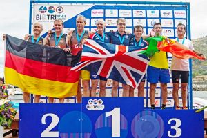 29.06.2019: Triathle EM, Silber für Hans-Jörg Kuck in der Teamwertung Masters 50 +